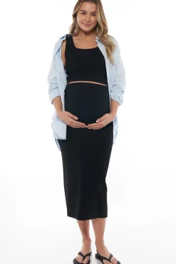About That Base Midi Skirt