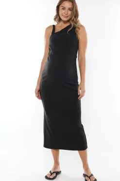 About Us Midi Dress - Black