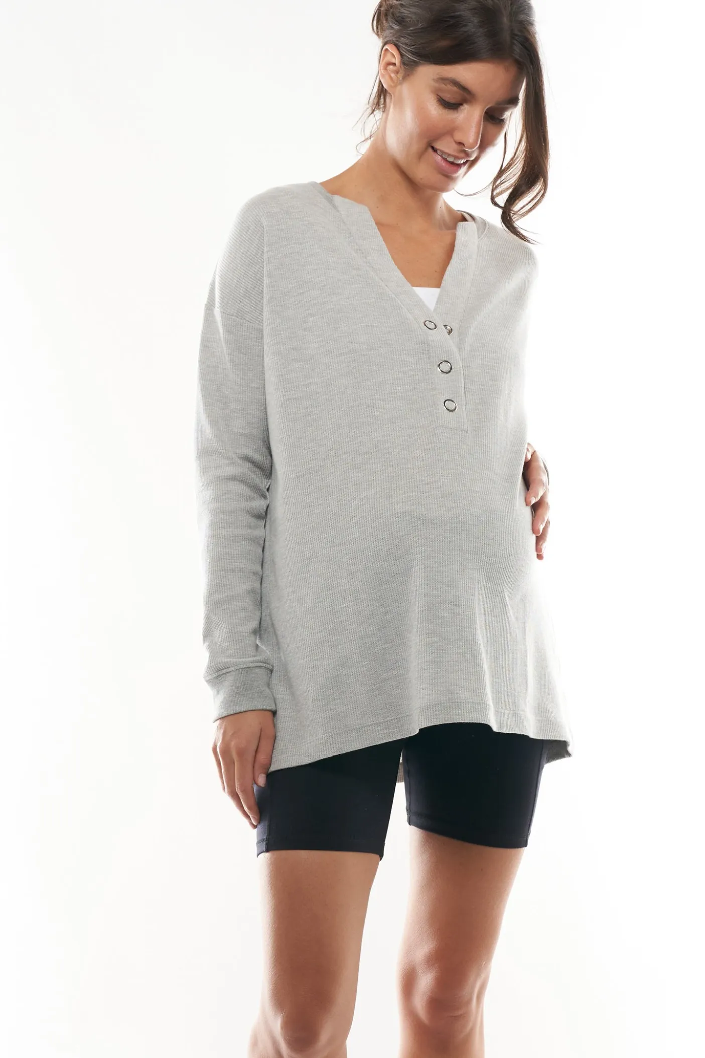 All For Us Waffle Henley