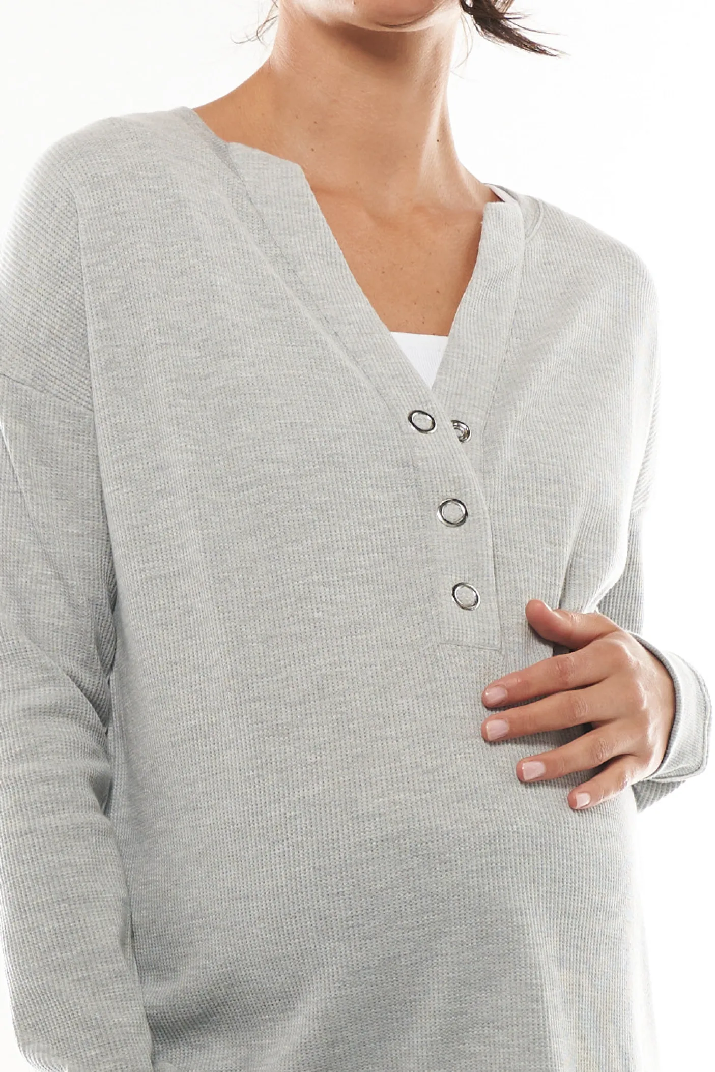 All For Us Waffle Henley