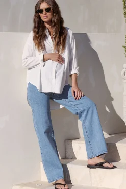 All Hours Wide Leg Jean - Deep Indigo*