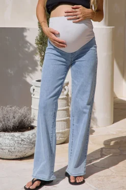 All Hours Wide Leg Jean - Pacific Blue