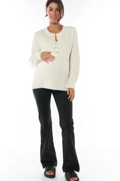 Bound To Be Button Sweater - Ivory