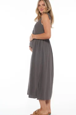 Breeze Along Midi Dress - Slate