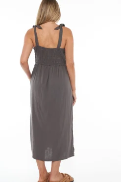 Breeze Along Midi Dress - Slate