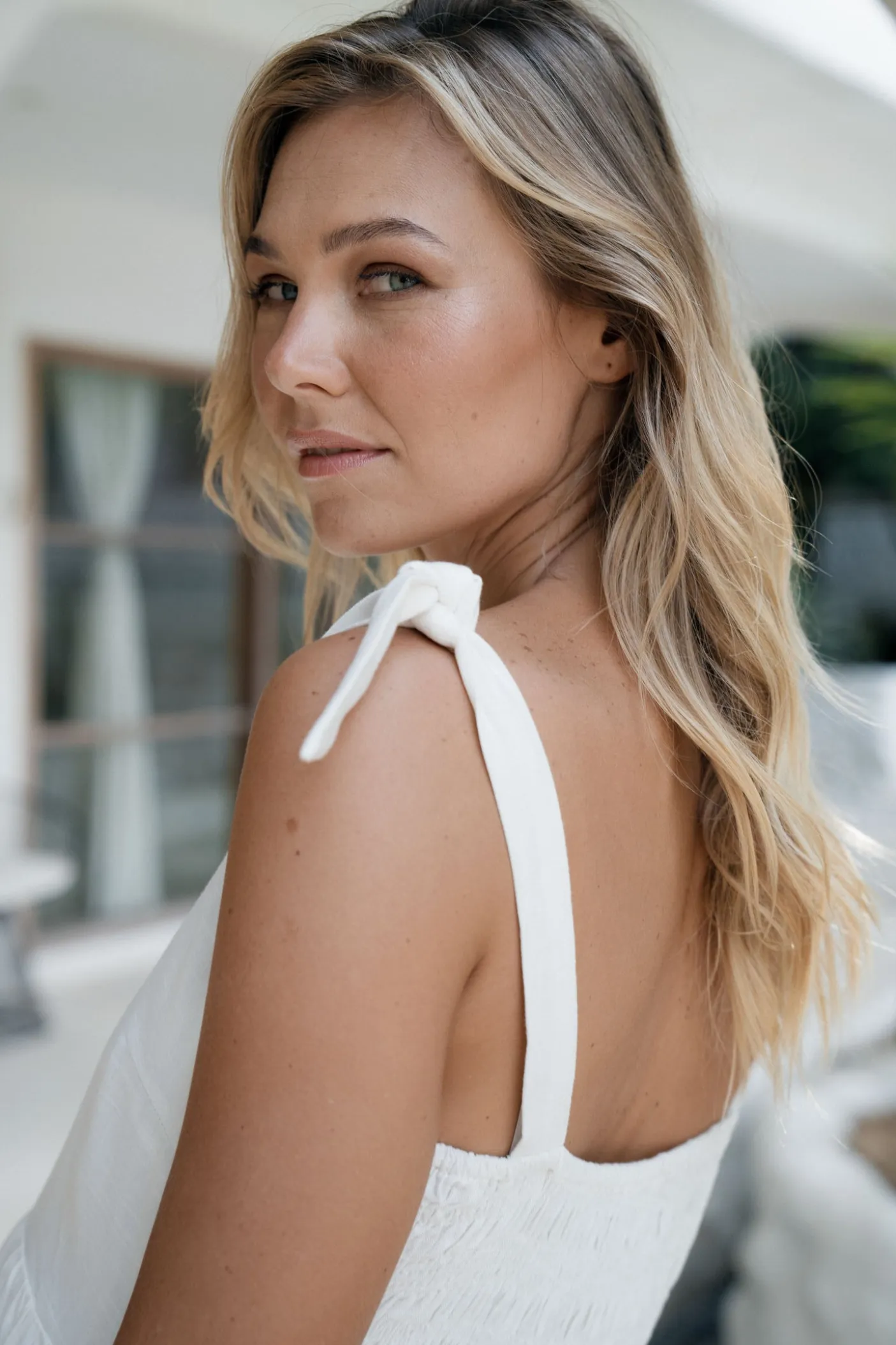 Breeze Along Midi Dress - White