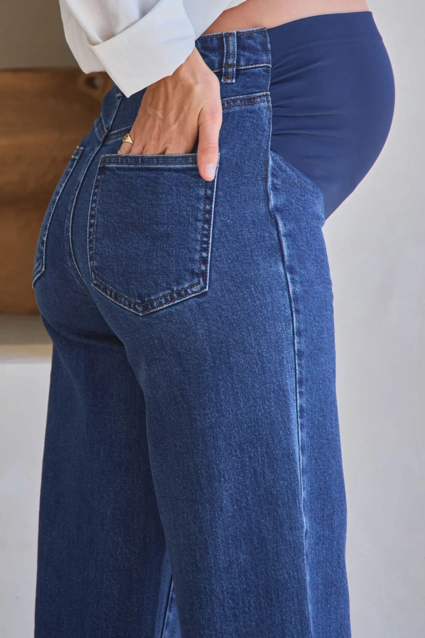 By The Way Crop Jean - Indigo