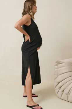 Calibration Nursing Column Dress - Black