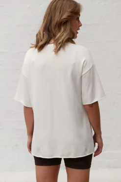 Cloud Nine Knit Tee - Ivory