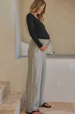 Ease Away Crinkle Pant - Soft Khaki