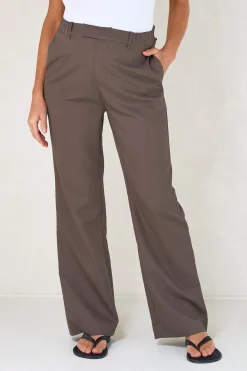For Tomorrow Tailored Pant - Chocolate