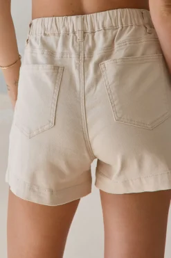 Frequent High Waist Short -Ecru