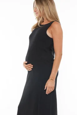 Kindred Column Dress - Black