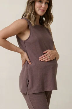 Kindred Nursing Top - Ash Brown