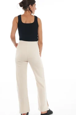 Kindred Split Pants - Almond