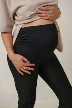 Linear Maternity Pant - Black