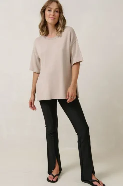Linear Maternity Pant - Black
