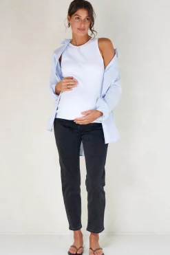 On The Move Mum Jean - Washed Black