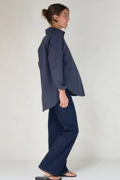 Perpetual Cotton Shirt - Navy