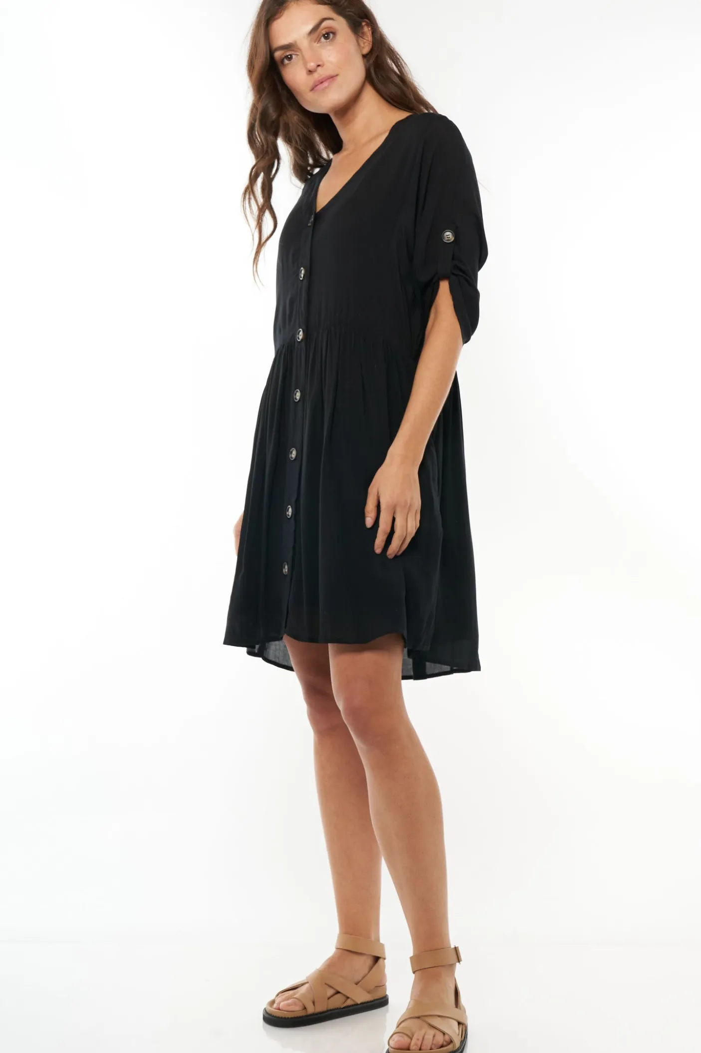 Sunrise Button Front Dress