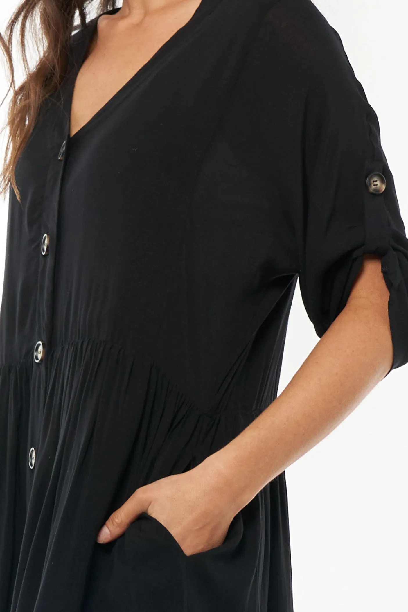Sunrise Button Front Dress
