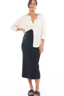 Wish I Knew Skirt - Black