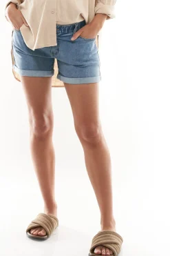 With Love Rolled Denim Short